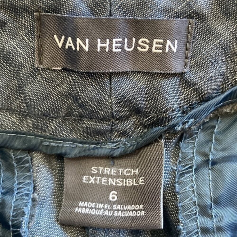 Van Heusen Blue Cotton Bermuda Shorts sz 6​​​​​​​ - Picture 8 of 9